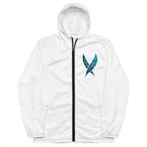 Monochrome Feathers - windbreaker