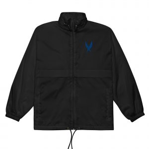 Monochrome Feathers - Unisex windbreaker