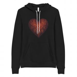 Cracked Rune Heart – Unisex hoodie
